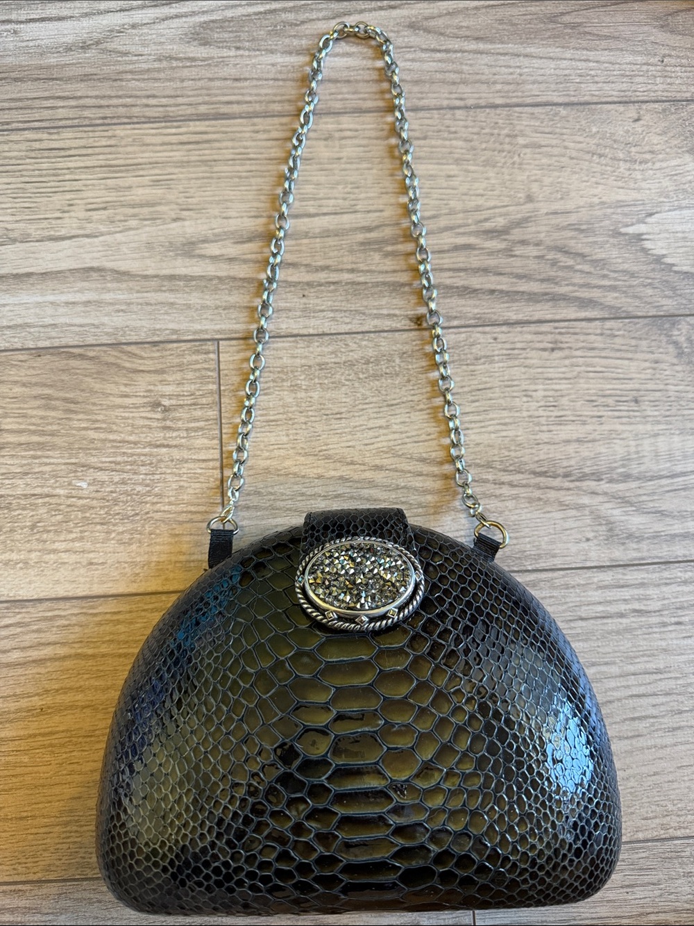 Brighton Midanuiere snakeskin evening bag - Picture 8 of 14